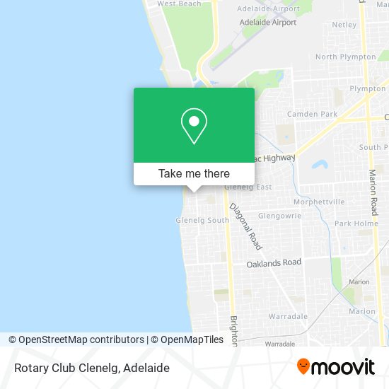 Rotary Club Clenelg map