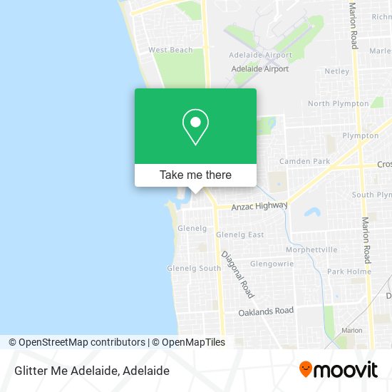 Glitter Me Adelaide map