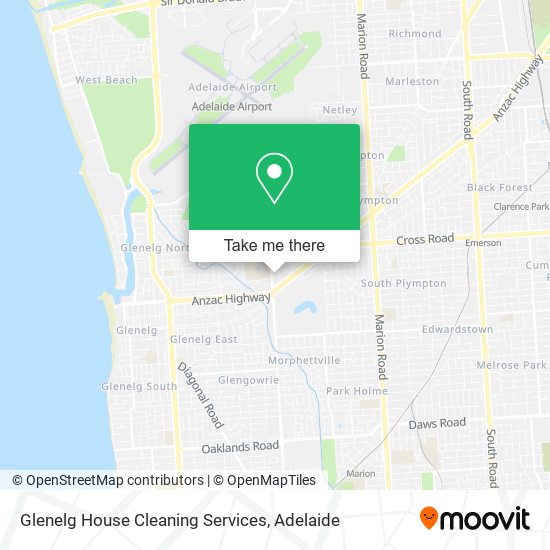 Glenelg House Cleaning Services map
