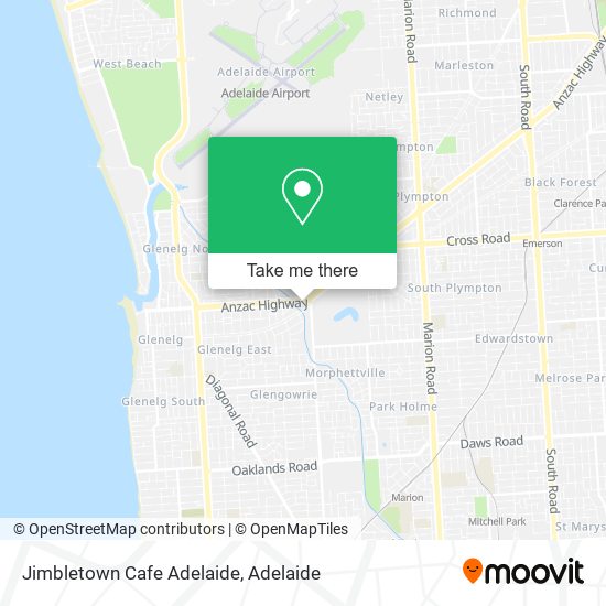 Jimbletown Cafe Adelaide map
