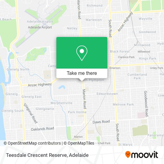 Teesdale Crescent Reserve map