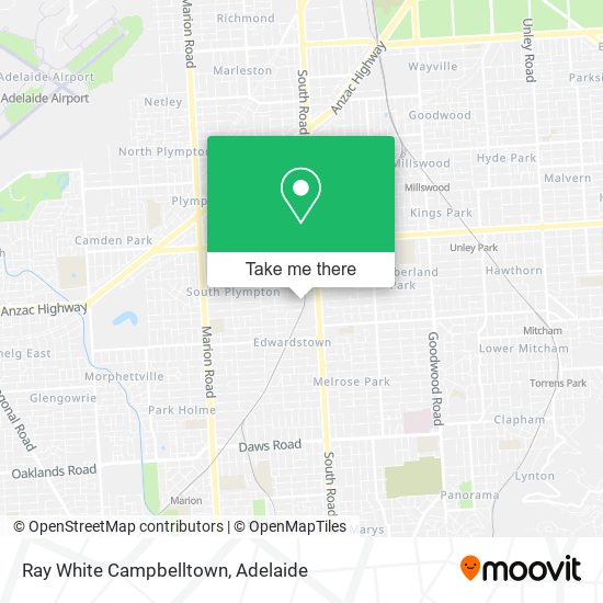 Ray White Campbelltown map