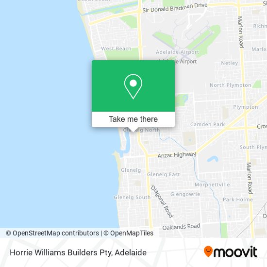 Horrie Williams Builders Pty map