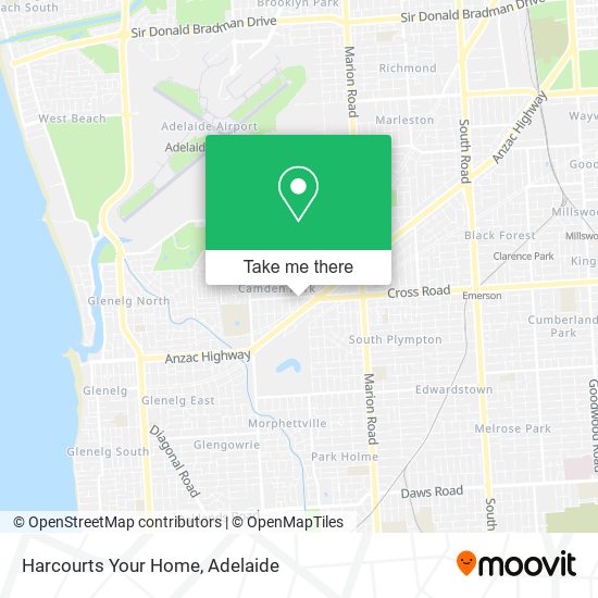 Harcourts Your Home map