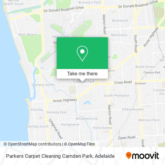 Parkers Carpet Cleaning Camden Park map