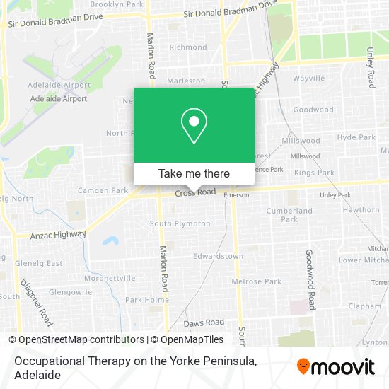 Occupational Therapy on the Yorke Peninsula map