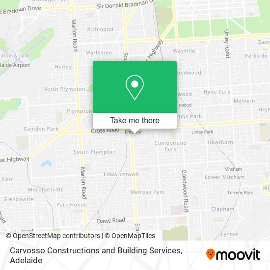 Carvosso Constructions and Building Services map