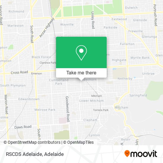 RSCDS Adelaide map