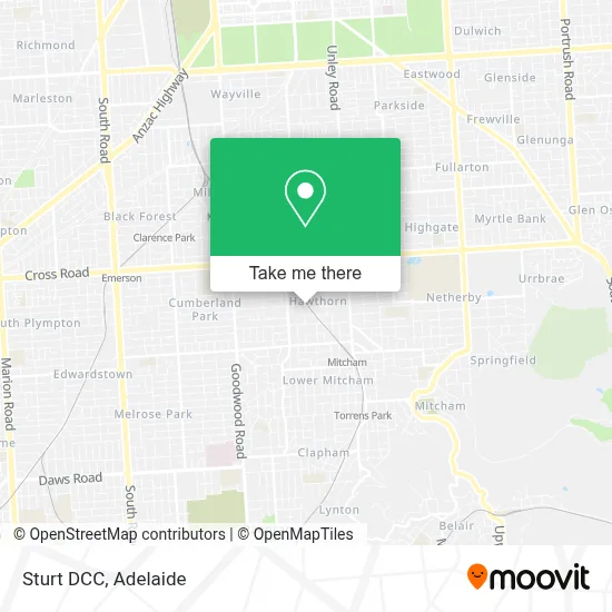 Mapa Sturt DCC