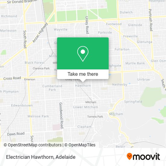 Mapa Electrician Hawthorn