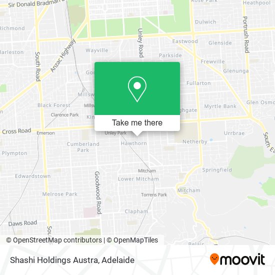 Shashi Holdings Austra map