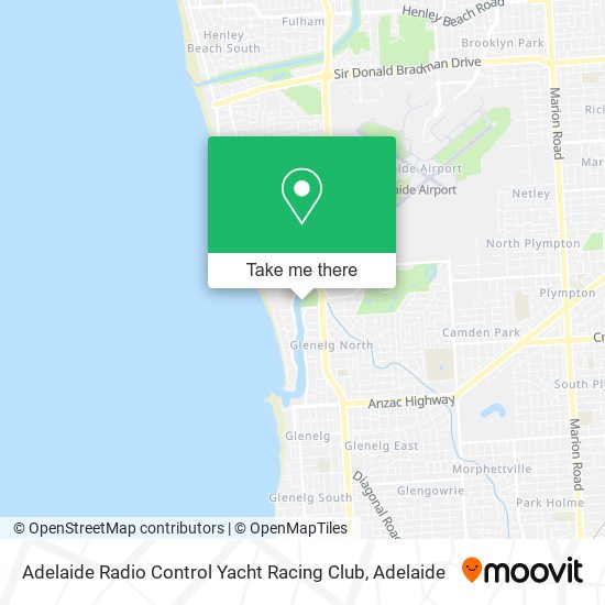 Adelaide Radio Control Yacht Racing Club map