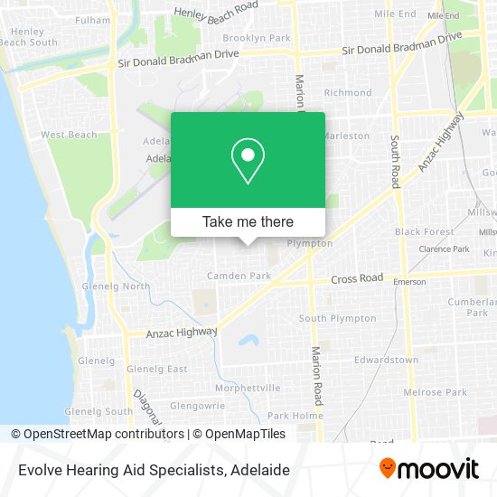 Evolve Hearing Aid Specialists map