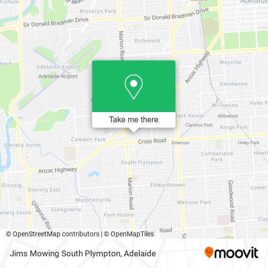 Jims Mowing South Plympton map