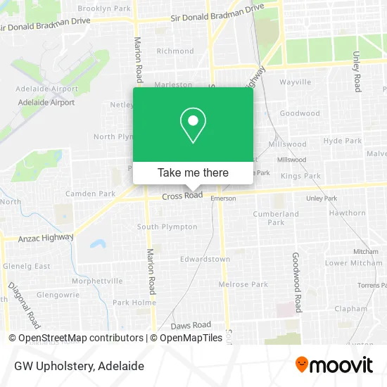 GW Upholstery map