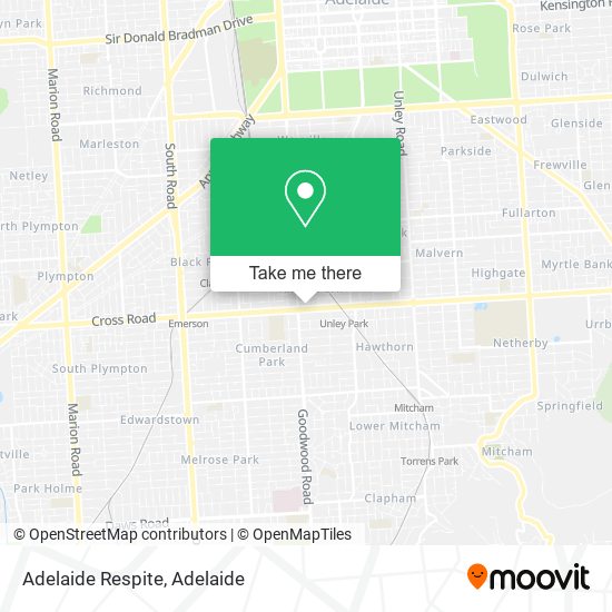 Mapa Adelaide Respite