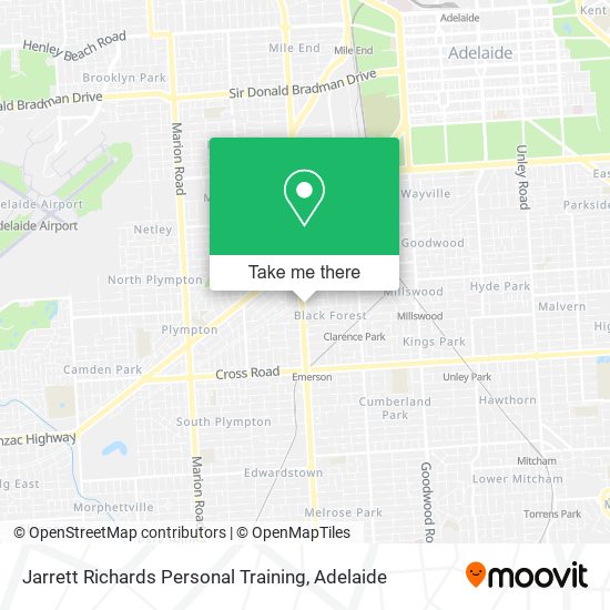 Mapa Jarrett Richards Personal Training