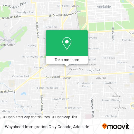 Wayahead Immigration Only Canada map