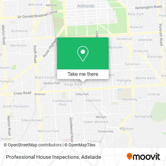 Professional House Inspections map