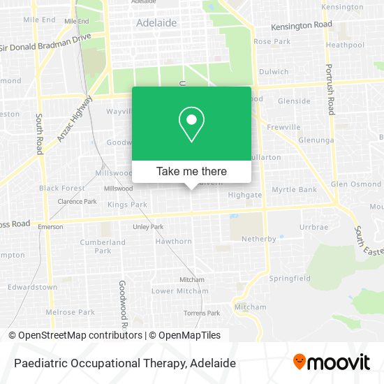 Paediatric Occupational Therapy map