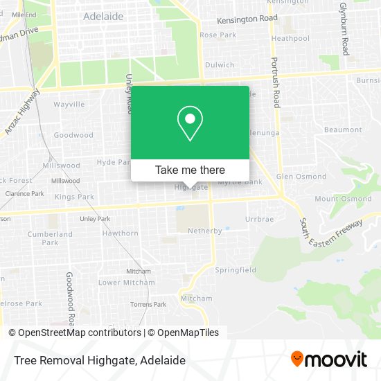 Mapa Tree Removal Highgate