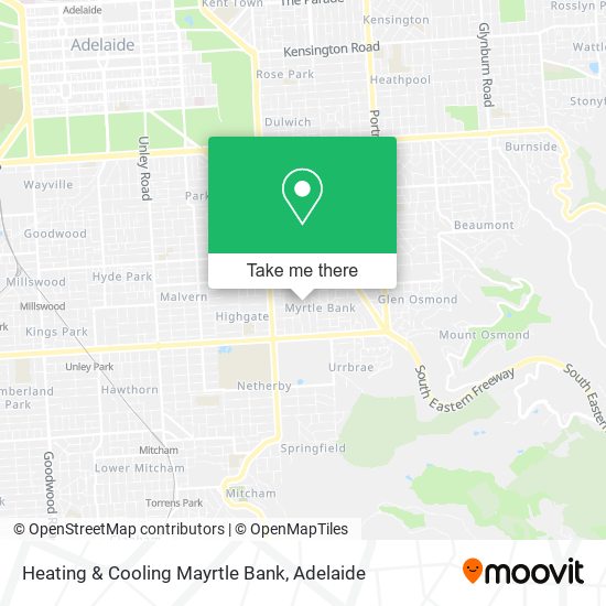 Mapa Heating & Cooling Mayrtle Bank