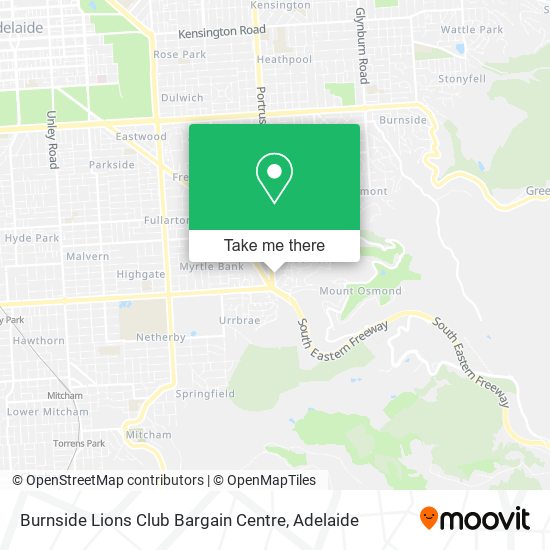 Burnside Lions Club Bargain Centre map
