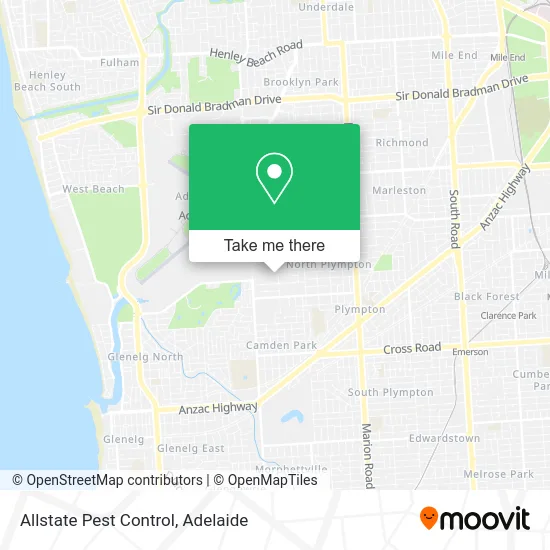 Mapa Allstate Pest Control