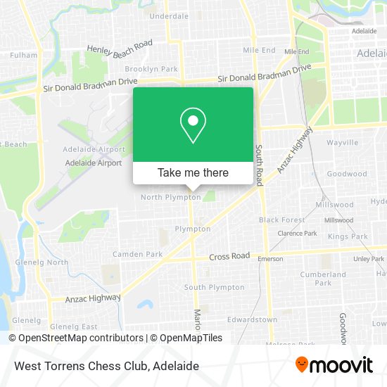 West Torrens Chess Club map