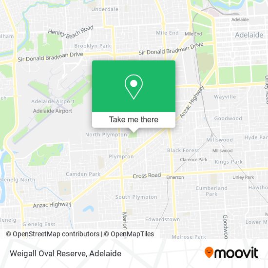 Mapa Weigall Oval Reserve