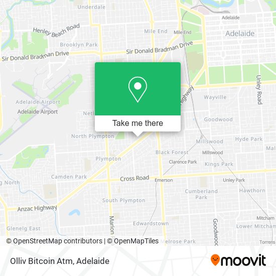 Mapa Olliv Bitcoin Atm