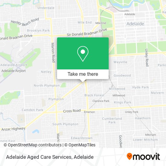 Adelaide Aged Care Services map