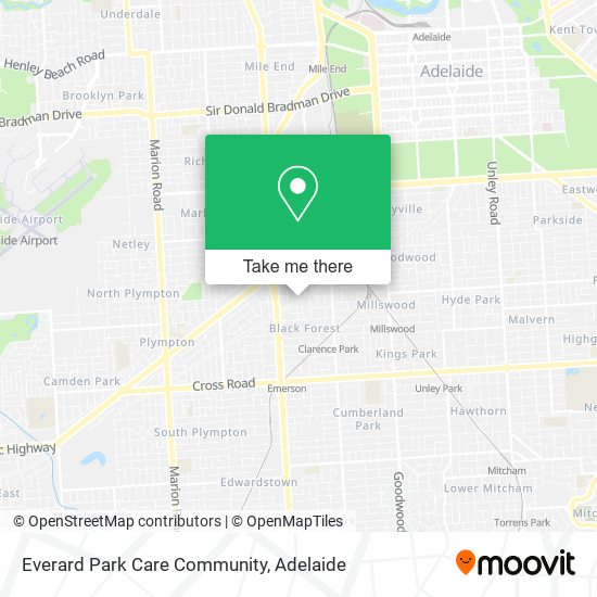 Mapa Everard Park Care Community