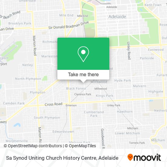 Sa Synod Uniting Church History Centre map