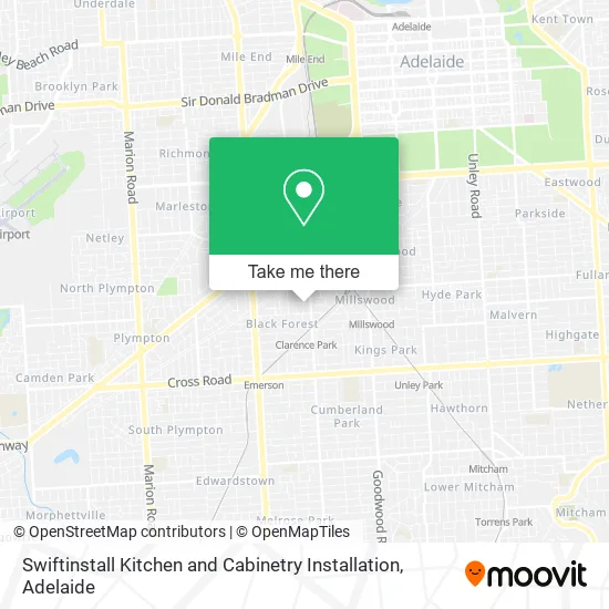 Swiftinstall Kitchen and Cabinetry Installation map