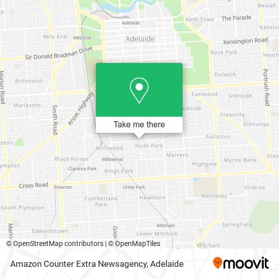 Amazon Counter Extra Newsagency map
