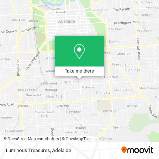 Luminous Treasures map