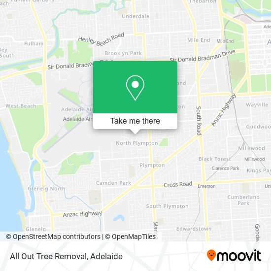 All Out Tree Removal map