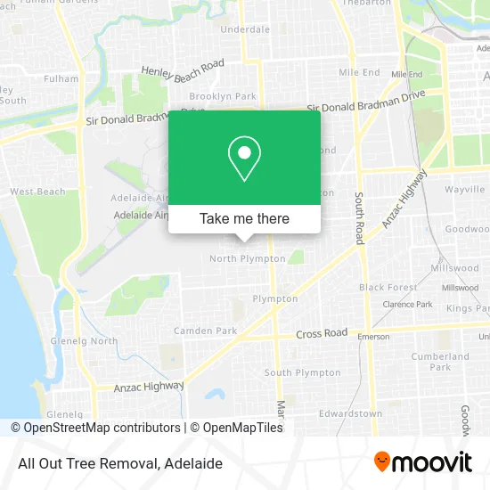 Mapa All Out Tree Removal