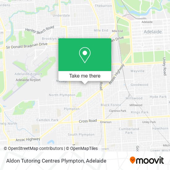 Aldon Tutoring Centres Plympton map