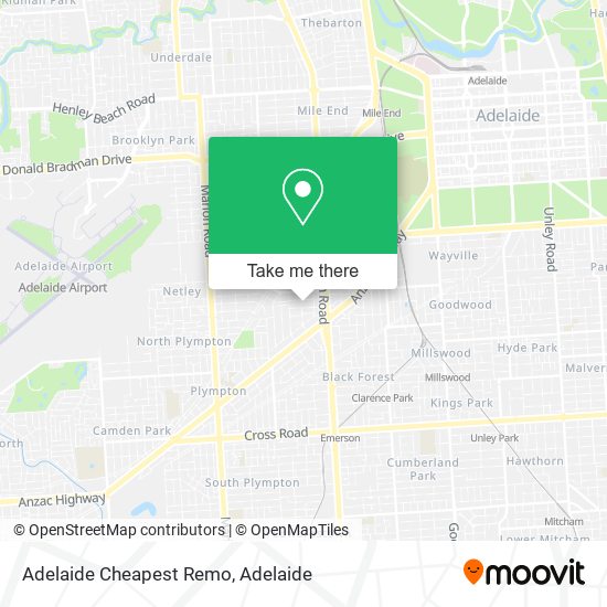 Adelaide Cheapest Remo map