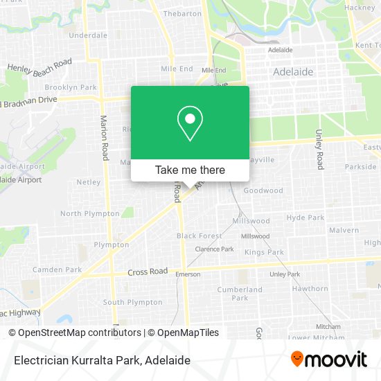 Electrician Kurralta Park map