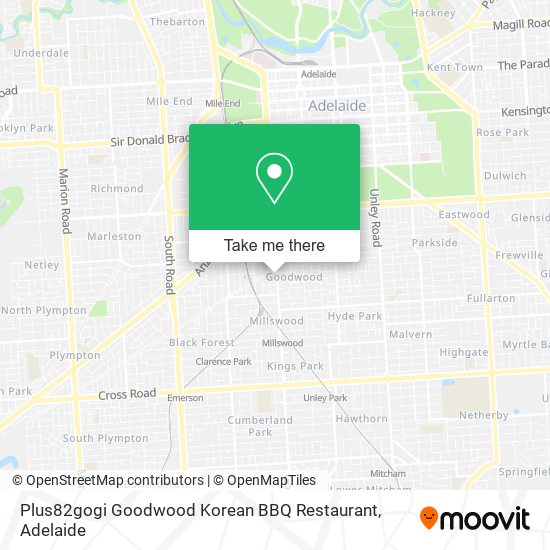 Mapa Plus82gogi Goodwood Korean BBQ Restaurant