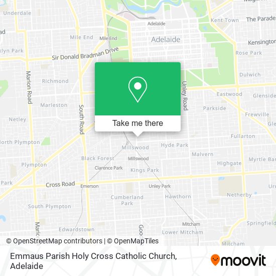 Emmaus Parish Holy Cross Catholic Church map