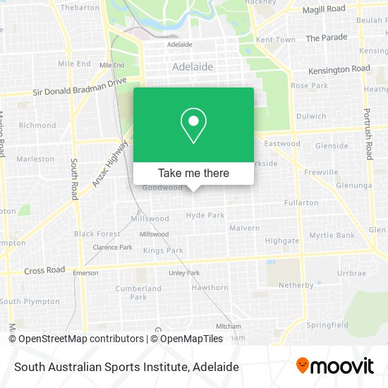 South Australian Sports Institute map