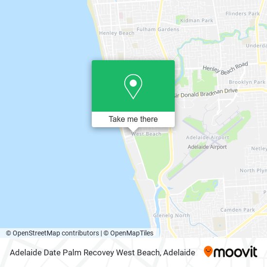 Adelaide Date Palm Recovey West Beach map