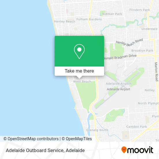 Mapa Adelaide Outboard Service