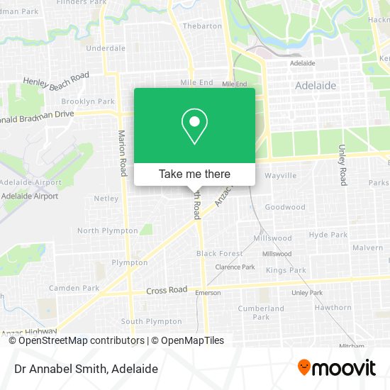Dr Annabel Smith map