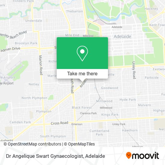 Dr Angelique Swart Gynaecologist map