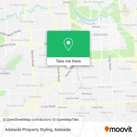 Adelaide Property Styling map